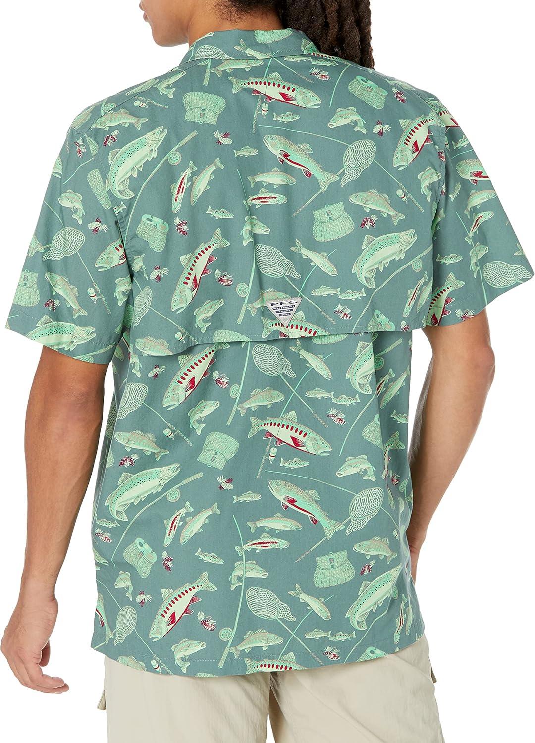 imageColumbia Mens Super Tamiami Long Sleeve ShirtMetal Midwest Bounty Print