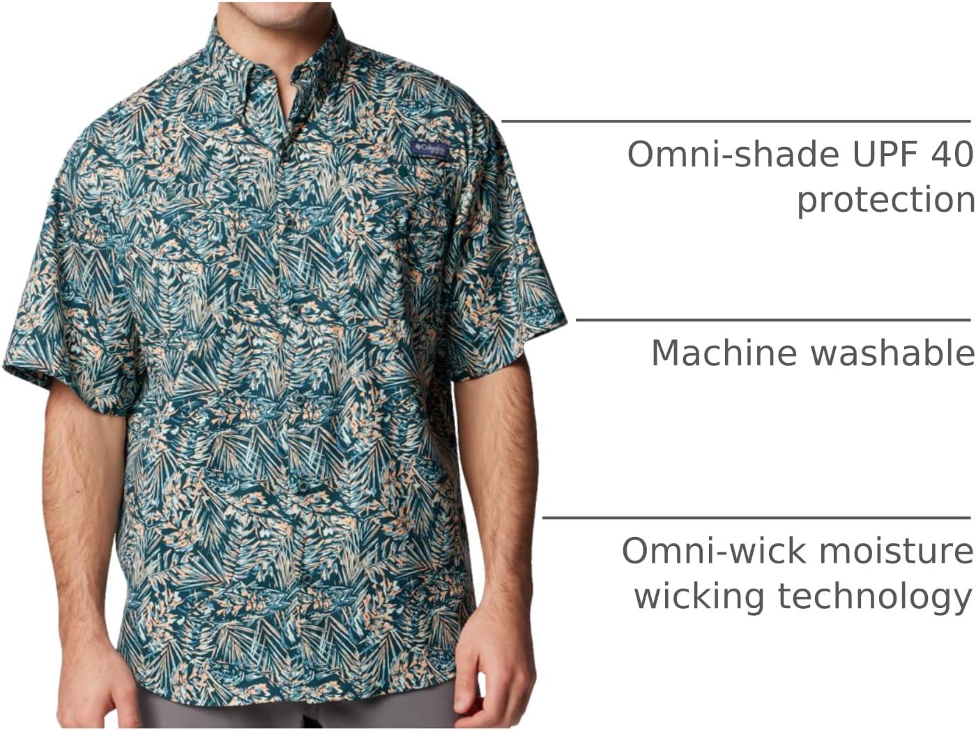 imageColumbia Mens Super Tamiami Long Sleeve ShirtMidnight Teal Tunado