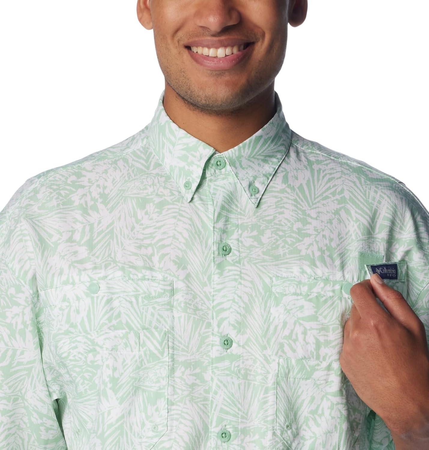 imageColumbia Mens Super Tamiami Long Sleeve ShirtNew MintTunado Tonal