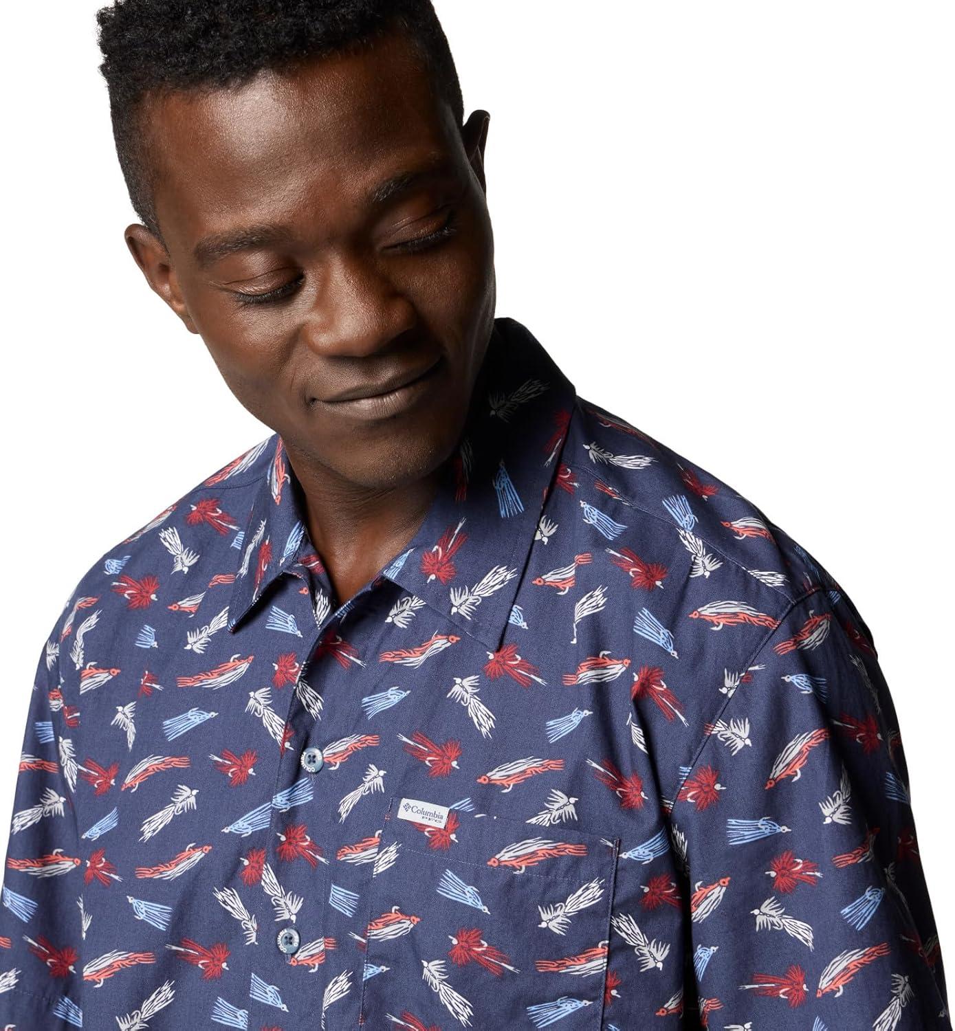 imageColumbia Mens Super Tamiami Long Sleeve ShirtNocturnal Fly Pride