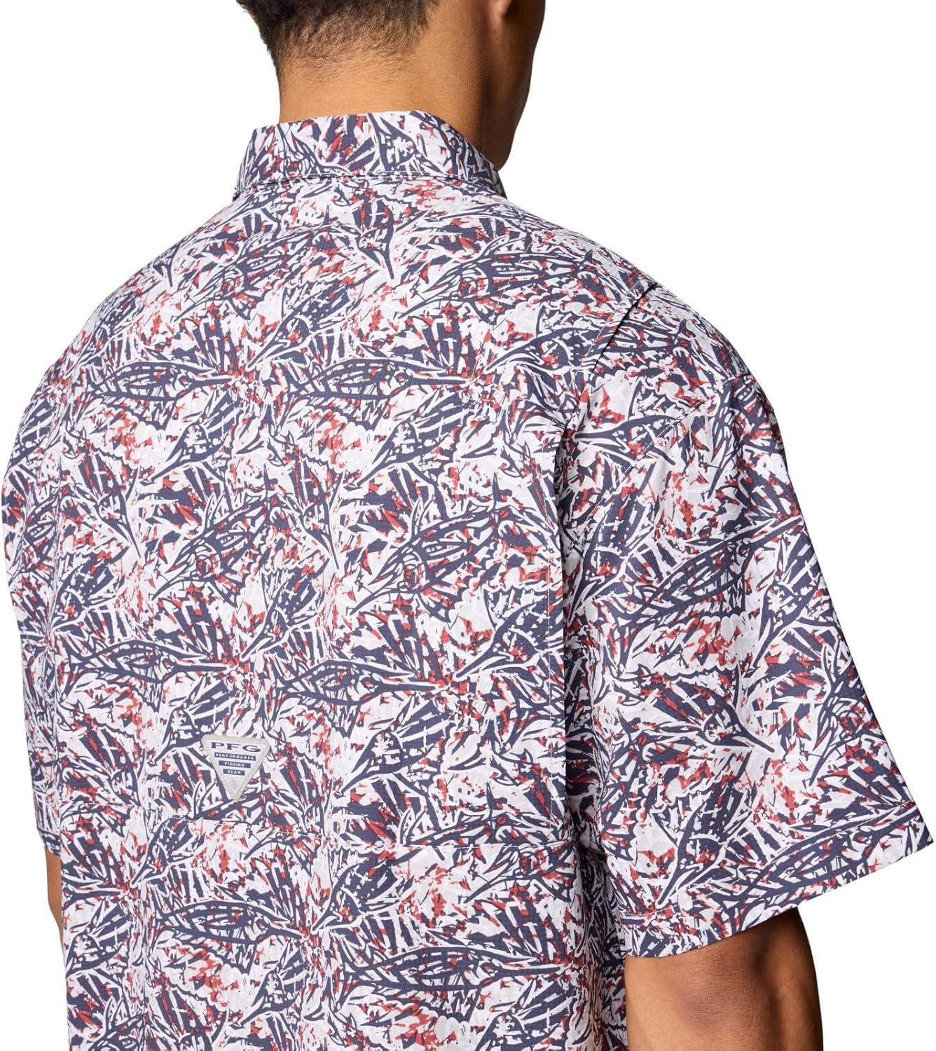 imageColumbia Mens Super Tamiami Long Sleeve ShirtNocturnal Marlin Palms