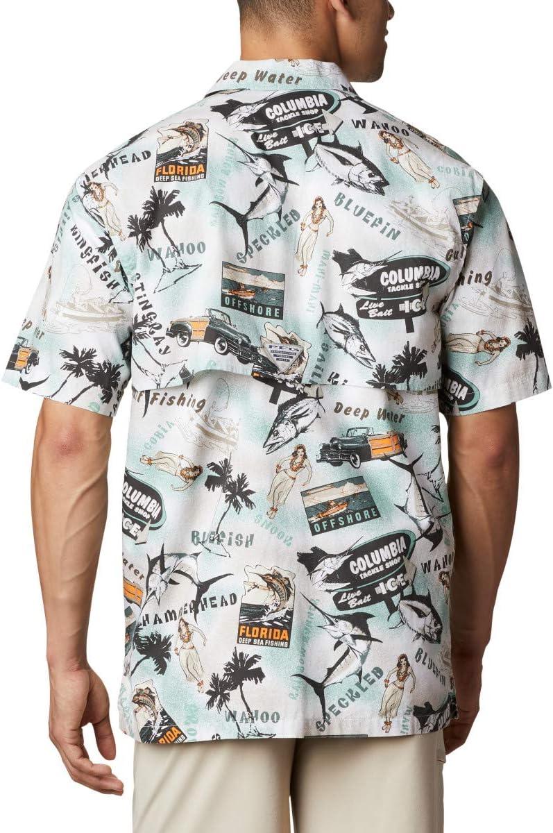 imageColumbia Mens Super Tamiami Long Sleeve ShirtPond Offshore Archive Print