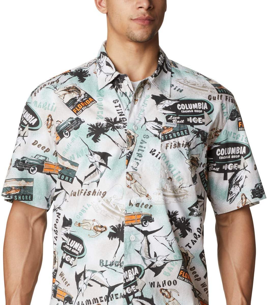 imageColumbia Mens Super Tamiami Long Sleeve ShirtPond Offshore Archive Print
