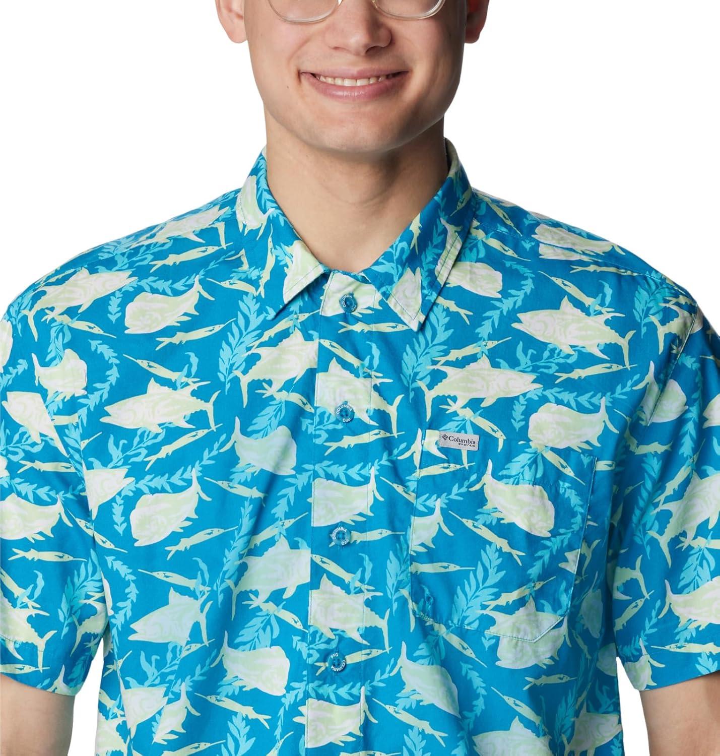 imageColumbia Mens Super Tamiami Long Sleeve ShirtPool Ballybait Print