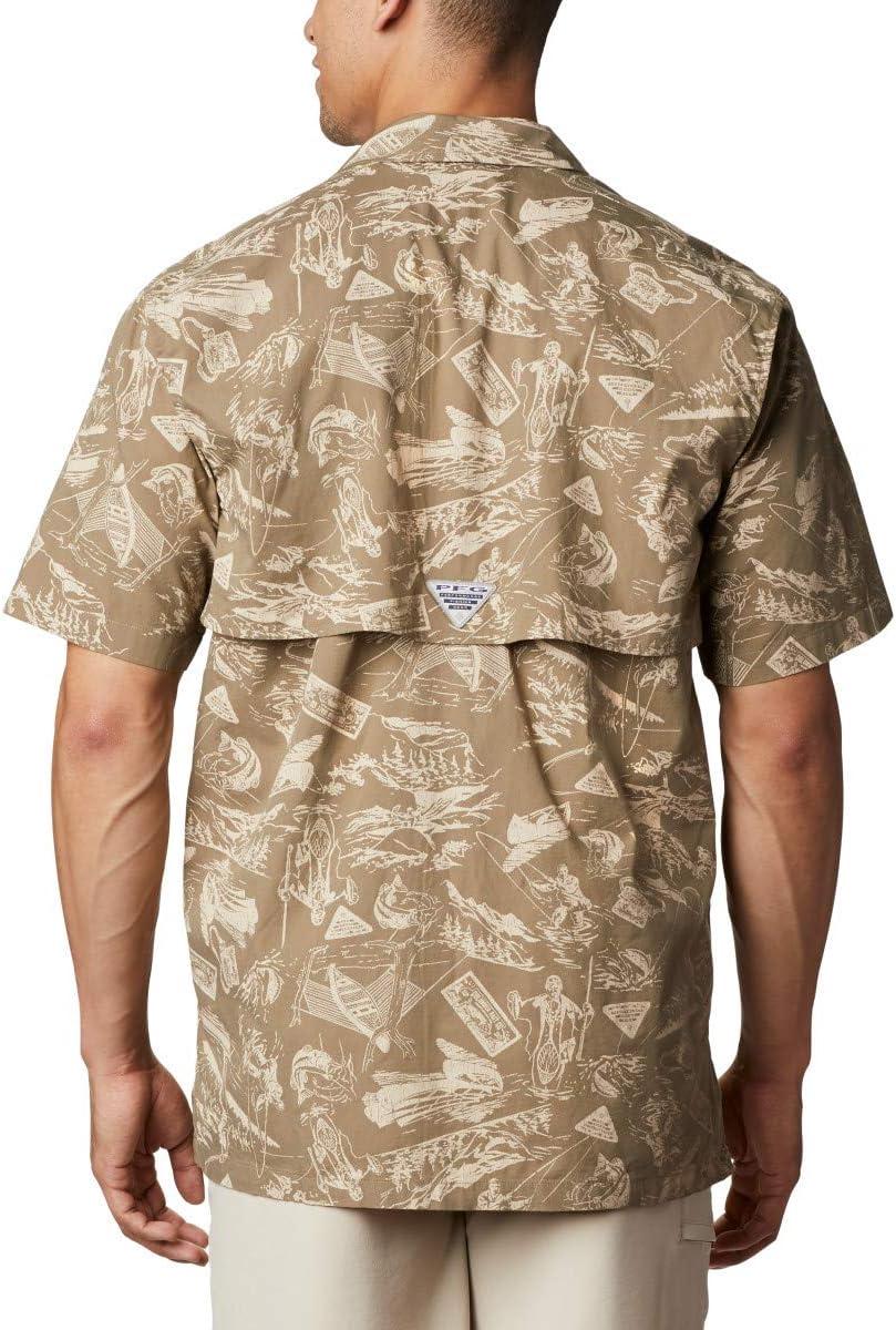 imageColumbia Mens Super Tamiami Long Sleeve ShirtSage Freshwater Roots Print