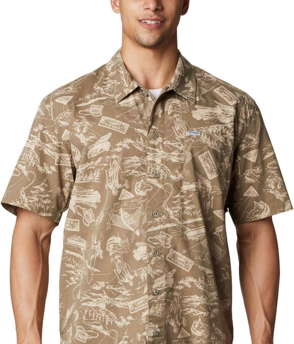 imageColumbia Mens Super Tamiami Long Sleeve ShirtSage Freshwater Roots Print