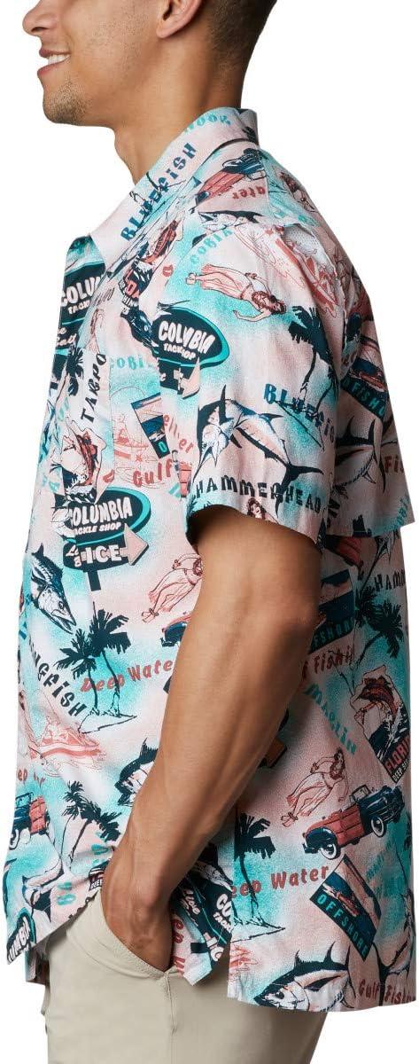 imageColumbia Mens Super Tamiami Long Sleeve ShirtSalmon Offshore Archive Print