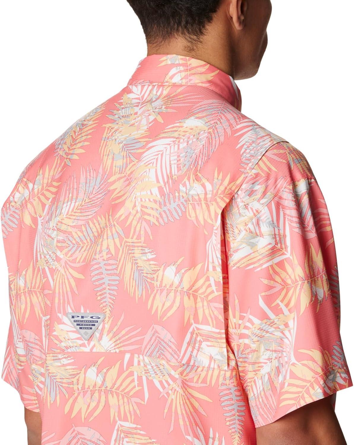 imageColumbia Mens Super Tamiami Long Sleeve ShirtSalmon Tunatropic Print