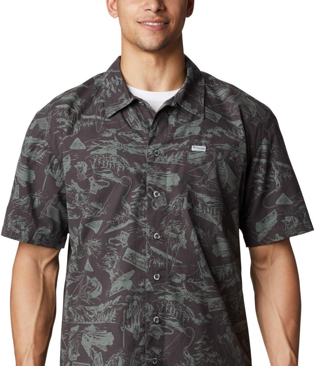 imageColumbia Mens Super Tamiami Long Sleeve ShirtShark Freshwater Roots Print