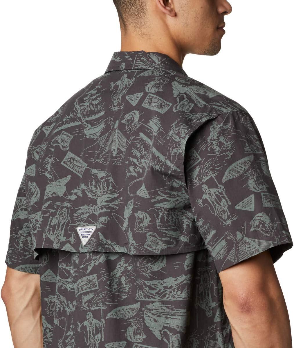 imageColumbia Mens Super Tamiami Long Sleeve ShirtShark Freshwater Roots Print
