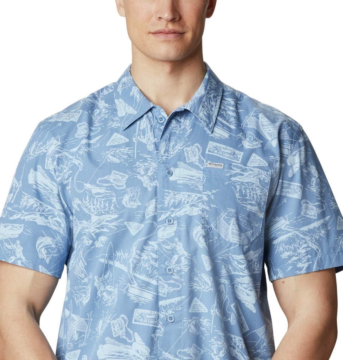 imageColumbia Mens Super Tamiami Long Sleeve ShirtSkyler Freshwater Roots Print