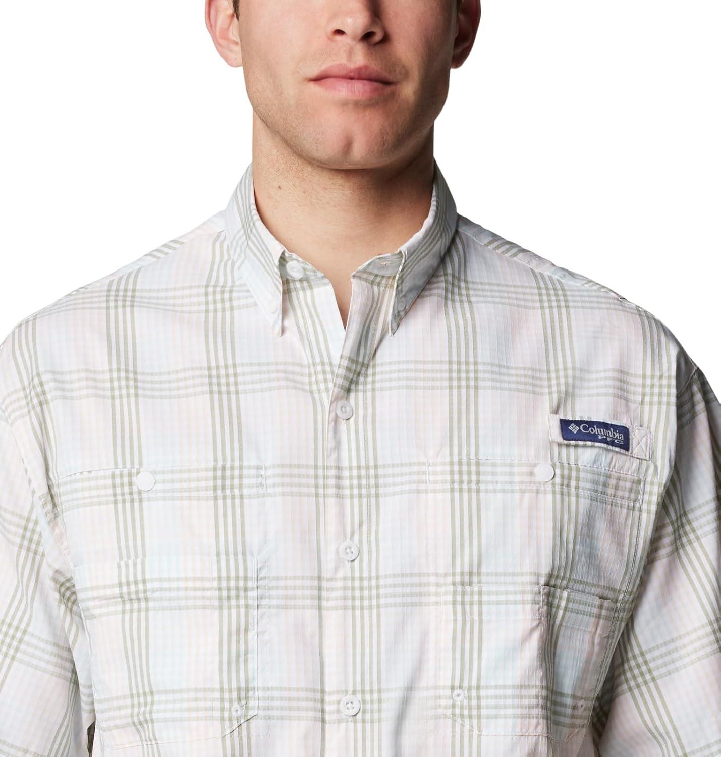 imageColumbia Mens Super Tamiami Long Sleeve ShirtSmokey Sage All Over Gingham