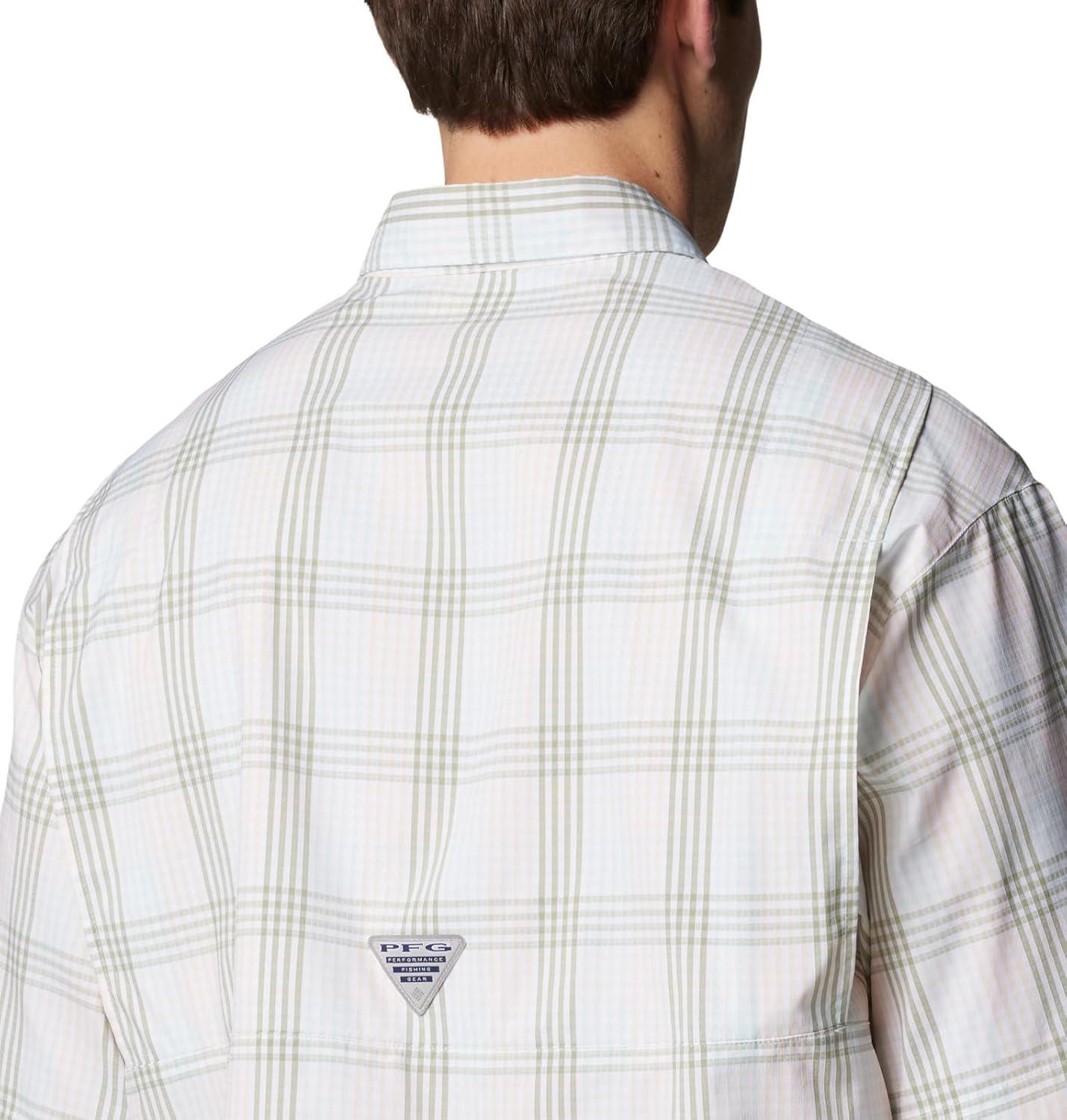 imageColumbia Mens Super Tamiami Long Sleeve ShirtSmokey Sage All Over Gingham