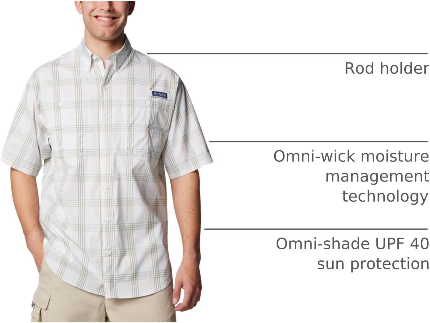 imageColumbia Mens Super Tamiami Long Sleeve ShirtSmokey Sage All Over Gingham