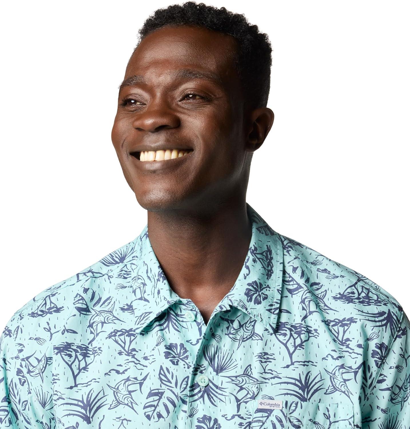 imageColumbia Mens Super Tamiami Long Sleeve ShirtSpray Marlin Chase