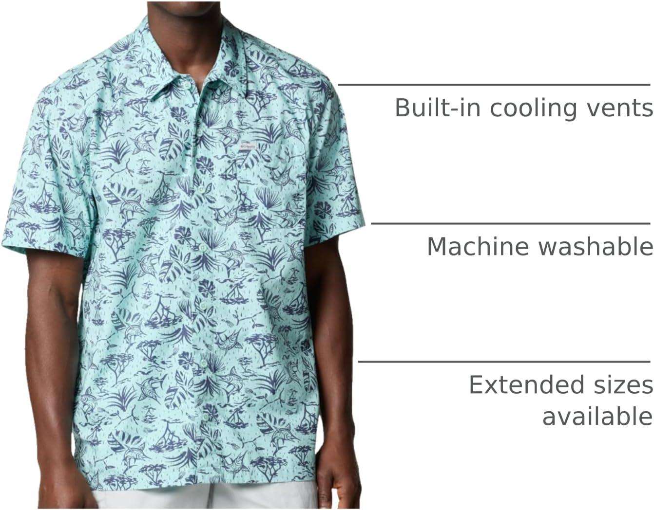 imageColumbia Mens Super Tamiami Long Sleeve ShirtSpray Marlin Chase