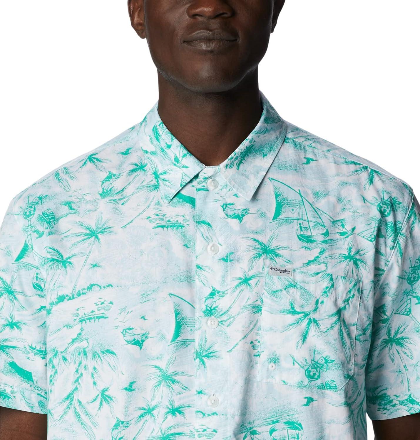 imageColumbia Mens Super Tamiami Long Sleeve ShirtSpring Blue Seaday