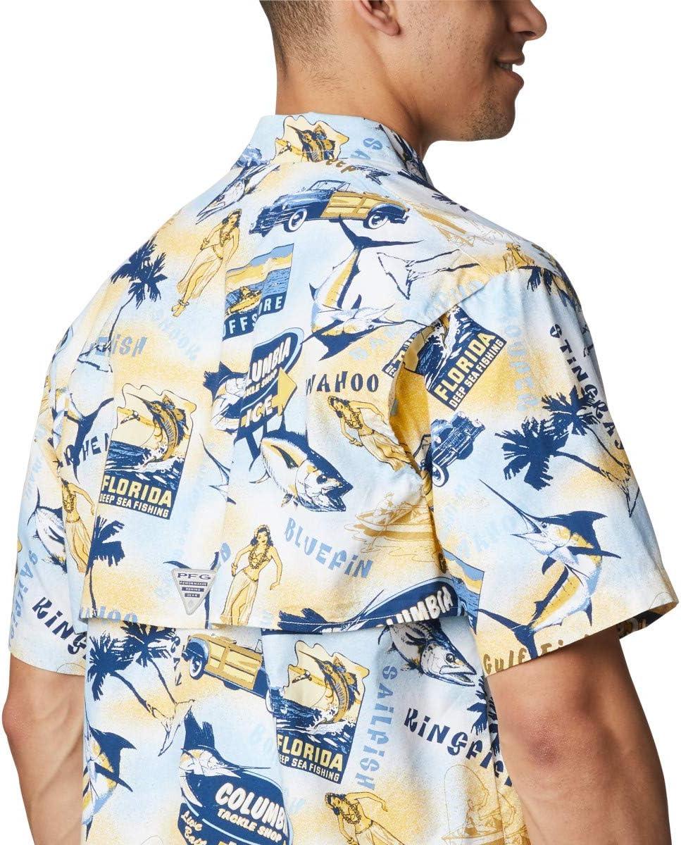 imageColumbia Mens Super Tamiami Long Sleeve ShirtSunlit Offshore Archive Print