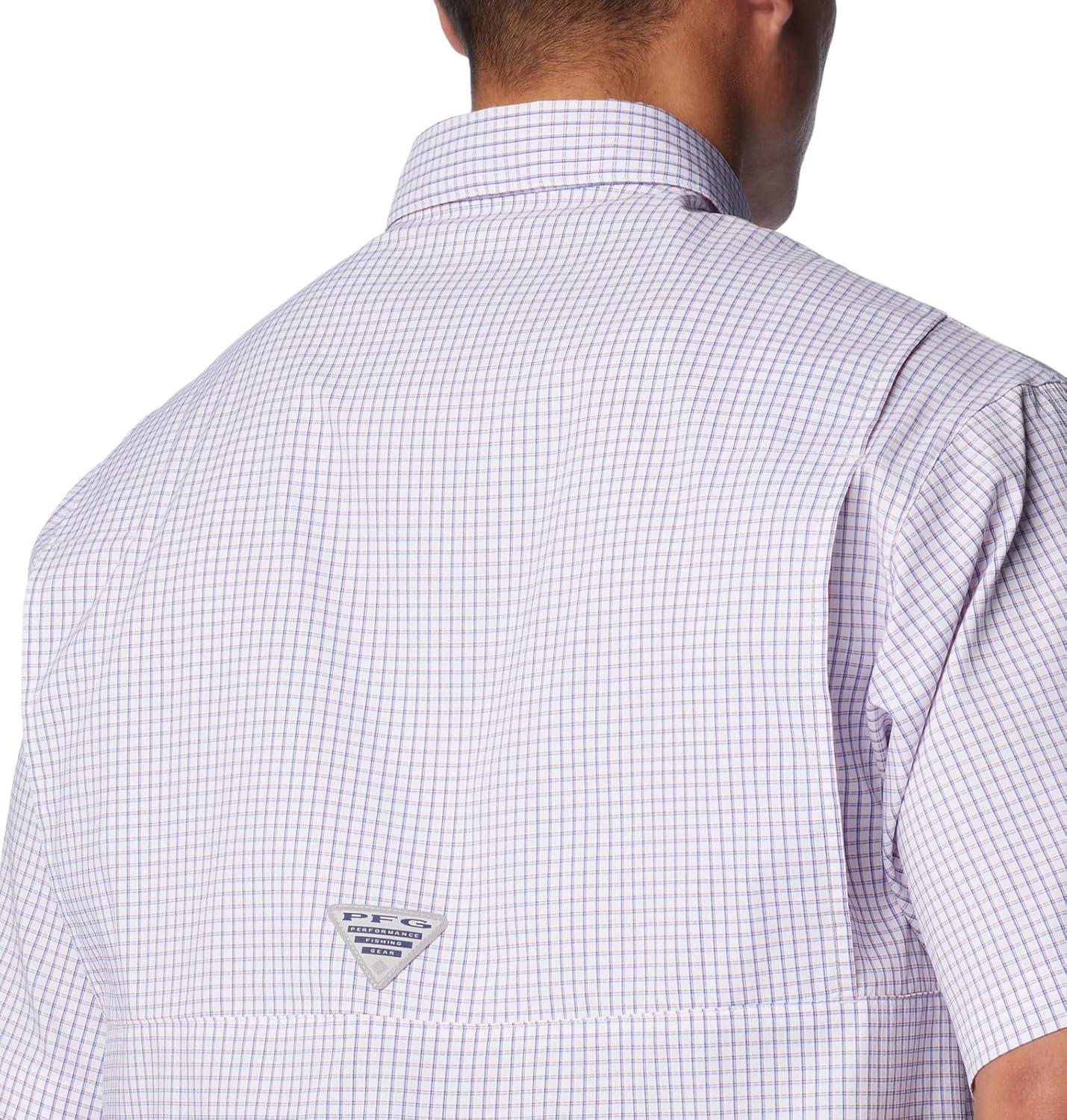 imageColumbia Mens Super Tamiami Long Sleeve ShirtSunset RedMulti Gingham