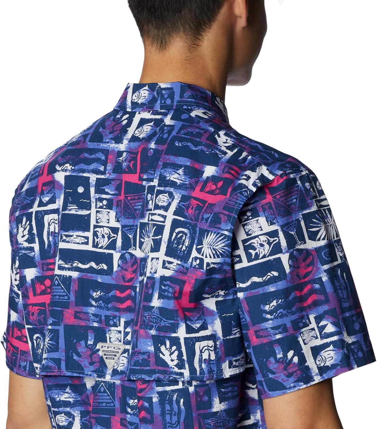 imageColumbia Mens Super Tamiami Long Sleeve ShirtViolet Sea Punked Fish