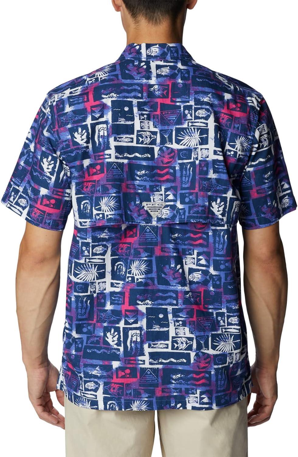 imageColumbia Mens Super Tamiami Long Sleeve ShirtViolet Sea Punked Fish