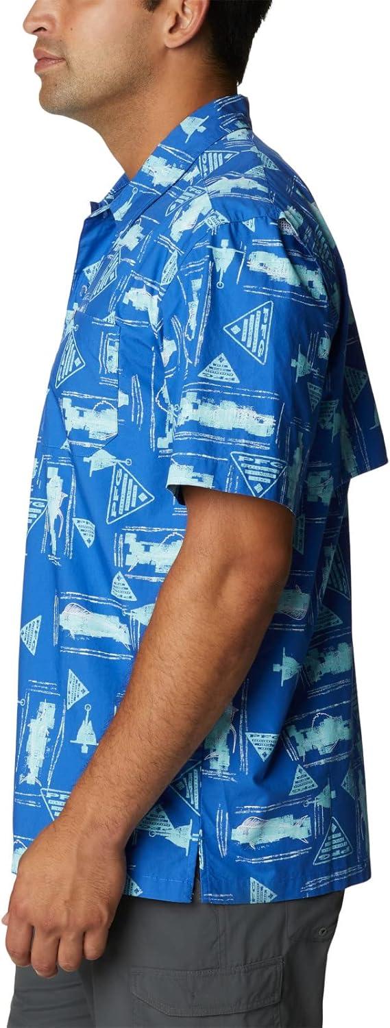 imageColumbia Mens Super Tamiami Long Sleeve ShirtVivid Blue Anchors Up