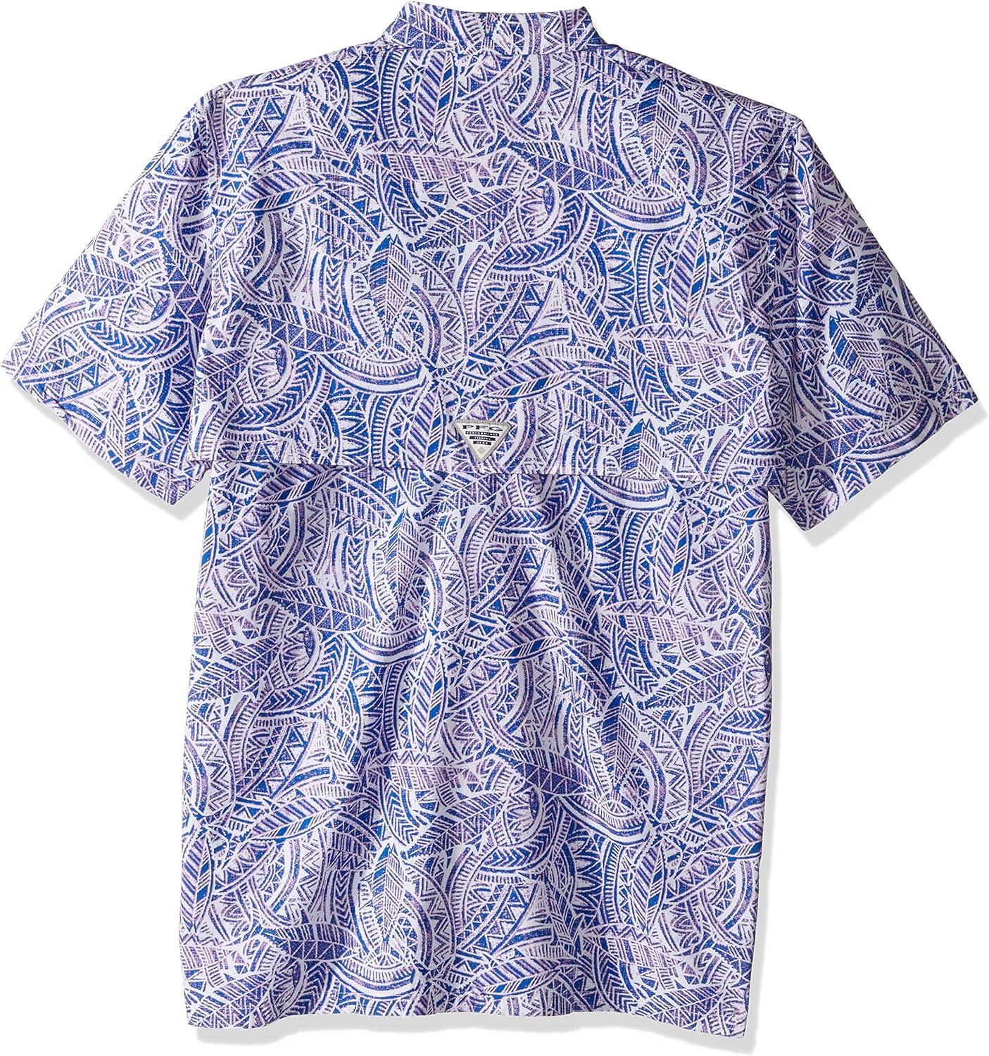 imageColumbia Mens Super Tamiami Long Sleeve ShirtVivid Blue Tuna