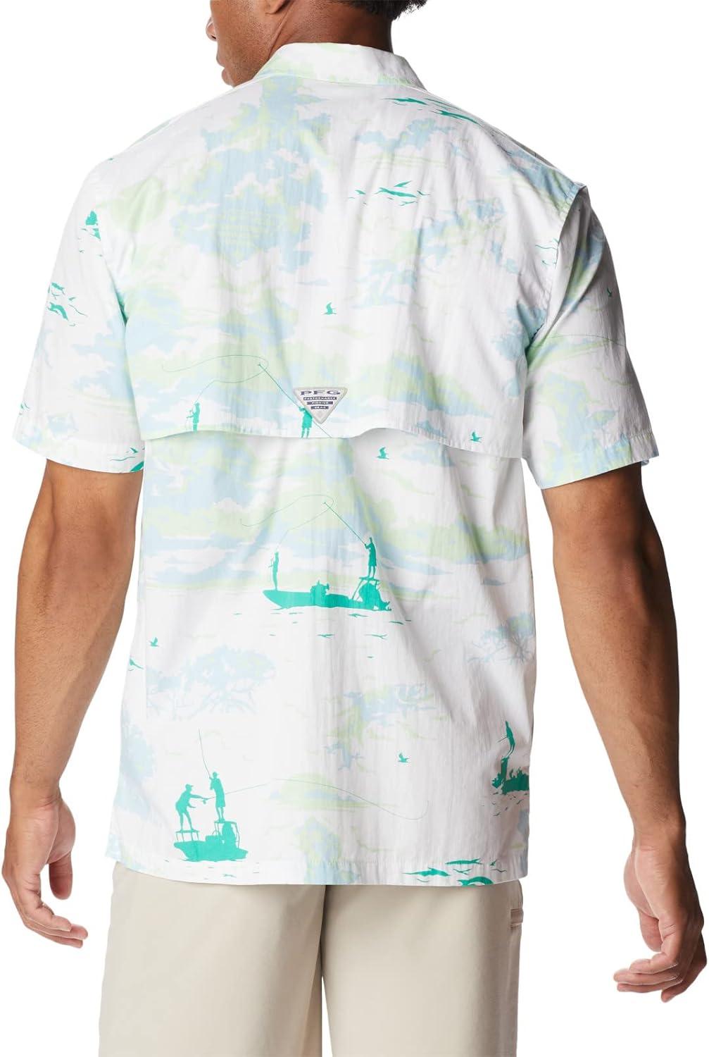 imageColumbia Mens Super Tamiami Long Sleeve ShirtWhite Casting Kings