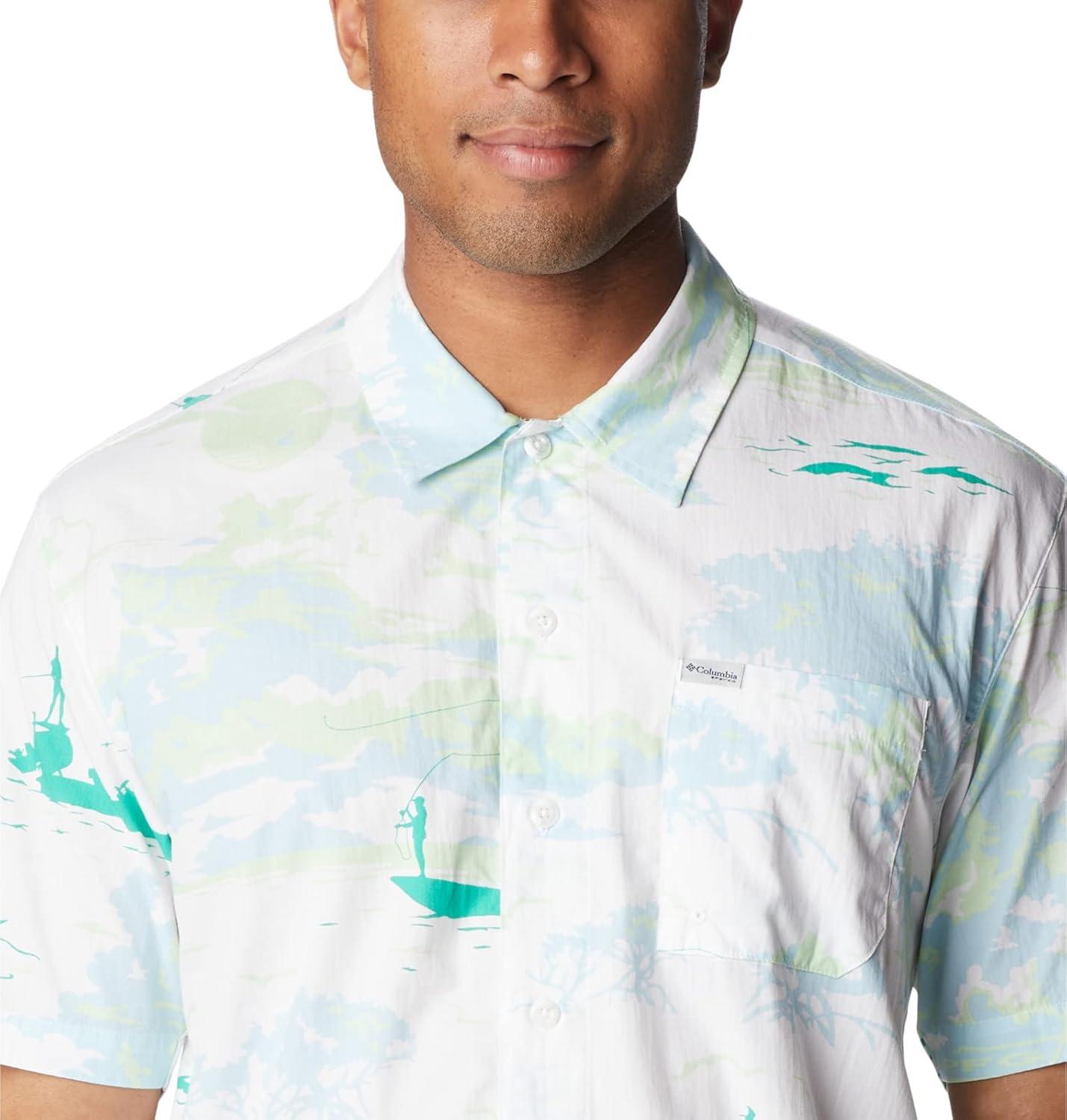 imageColumbia Mens Super Tamiami Long Sleeve ShirtWhite Casting Kings