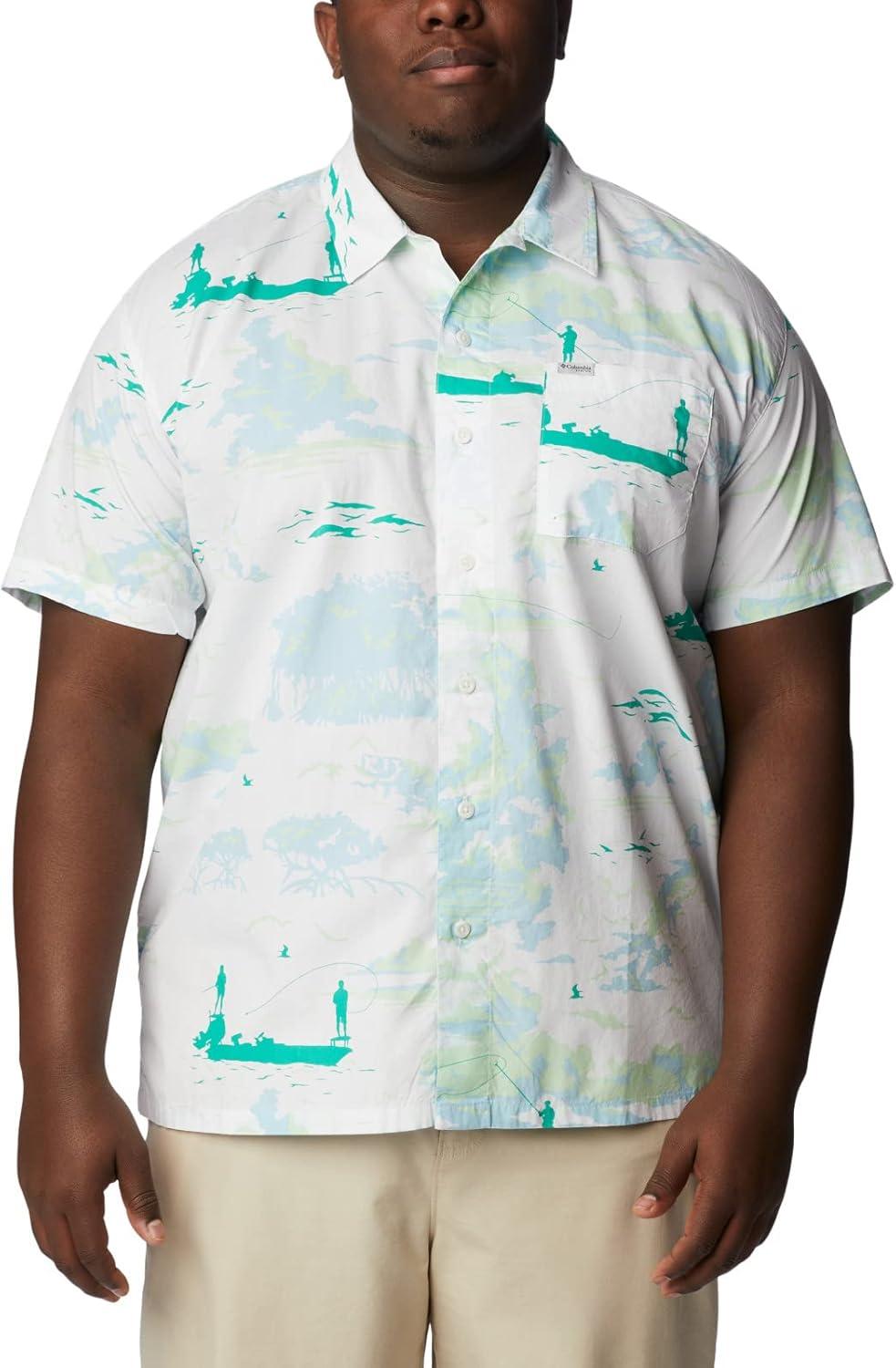 imageColumbia Mens Super Tamiami Long Sleeve ShirtWhite Casting Kings