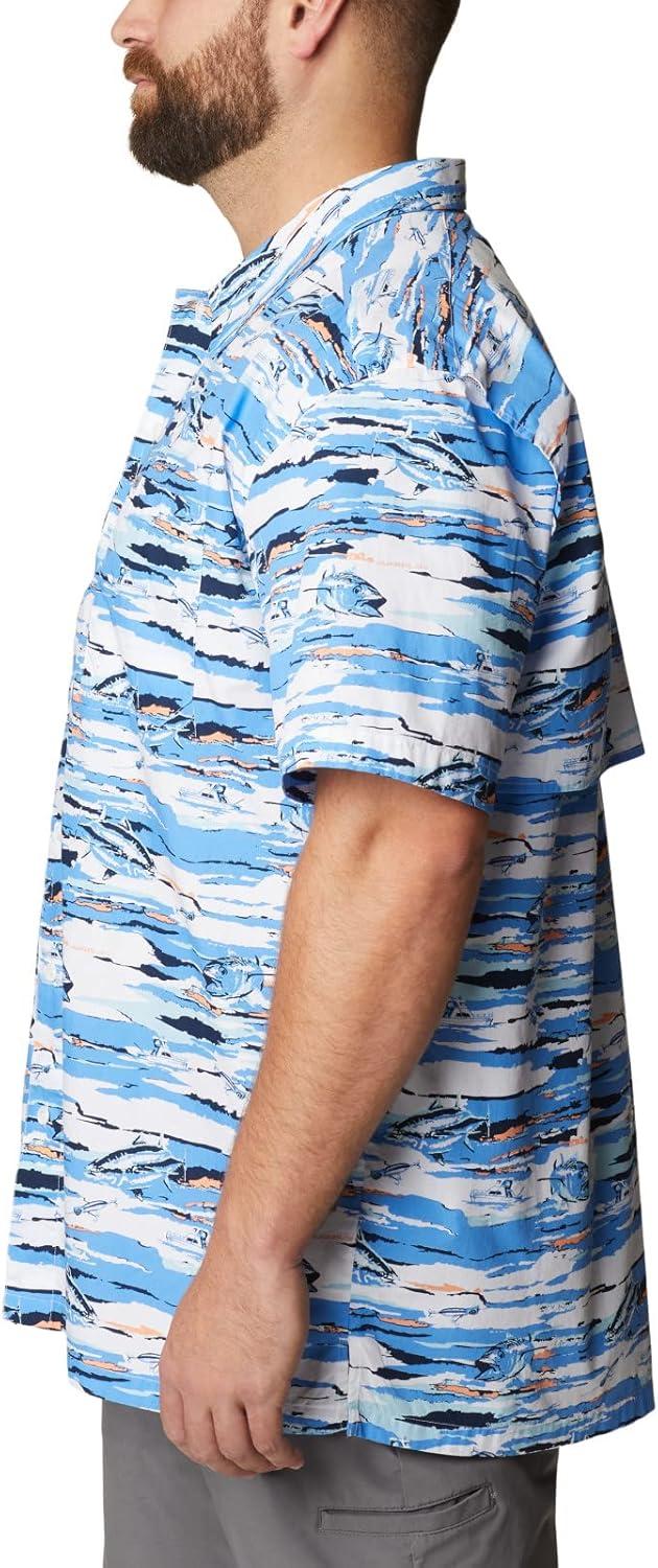 imageColumbia Mens Super Tamiami Long Sleeve ShirtWhite Flatout Print