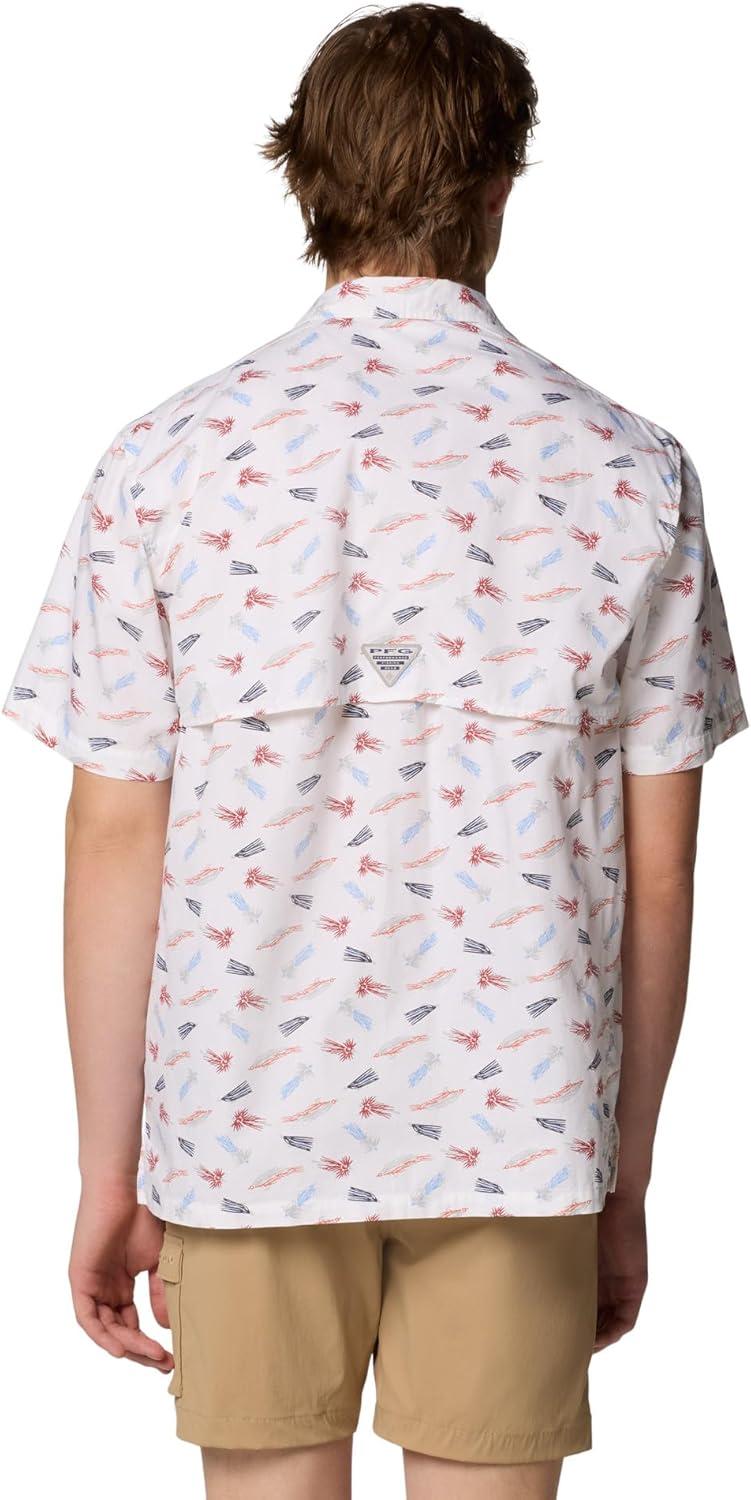 imageColumbia Mens Super Tamiami Long Sleeve ShirtWhite Fly Pride