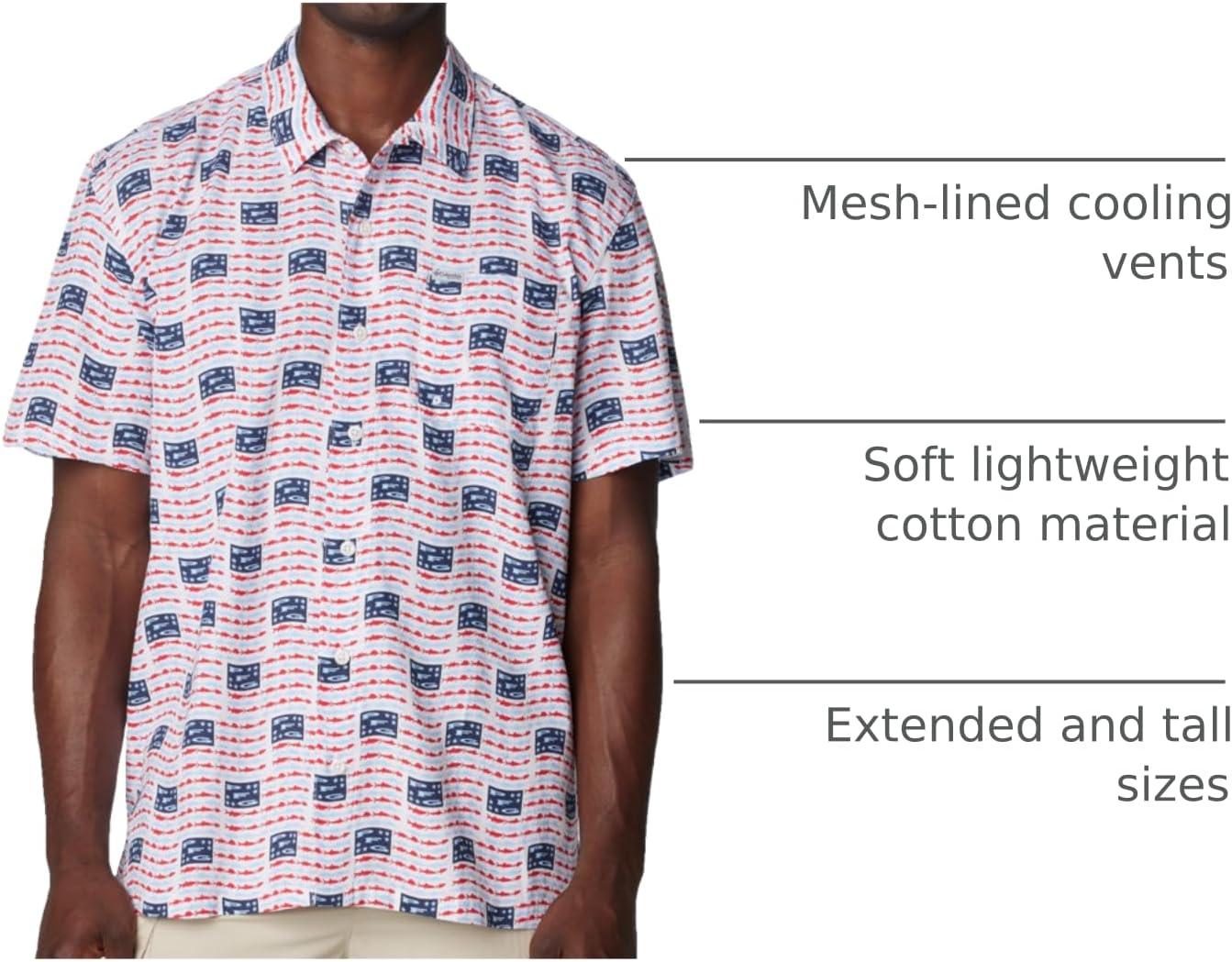 imageColumbia Mens Super Tamiami Long Sleeve ShirtWhitePfg Banner
