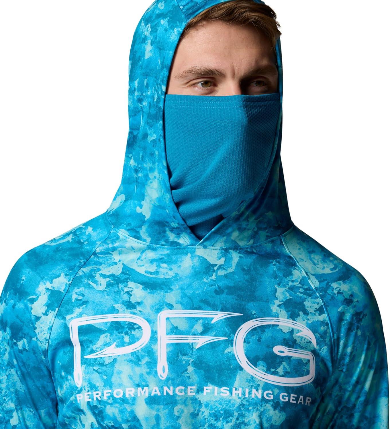 imageColumbia Mens Super Terminal Tackle Vent HoodieBlue Echo Seamoss