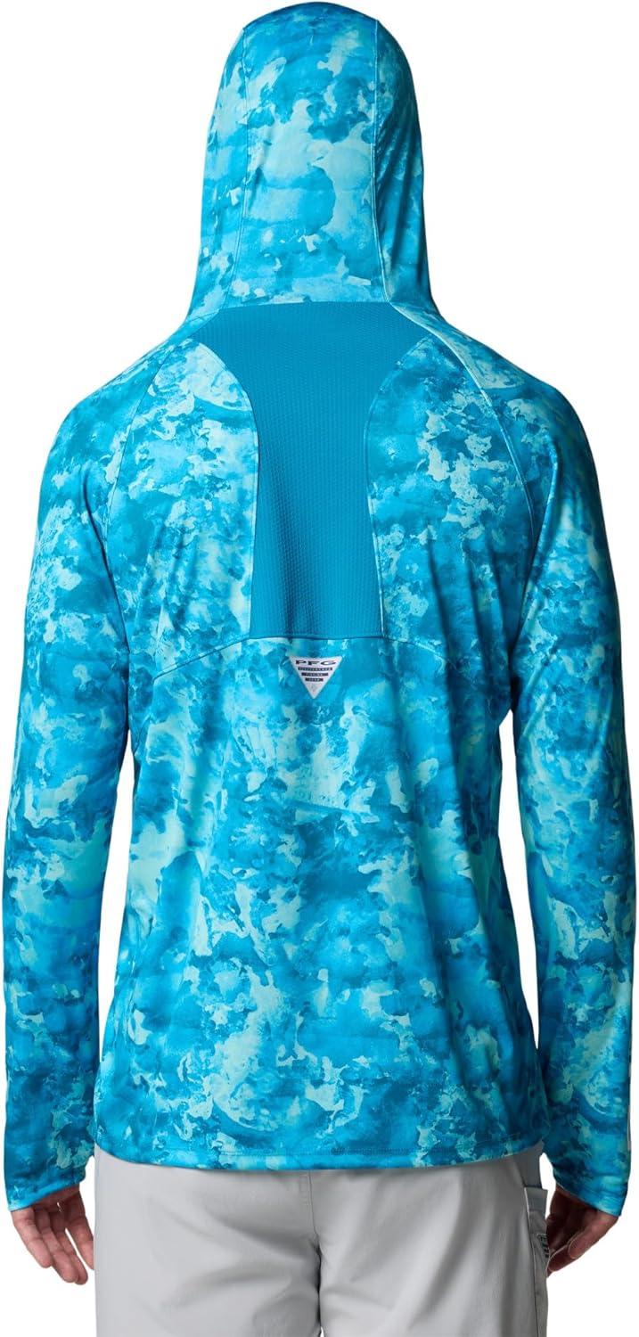 imageColumbia Mens Super Terminal Tackle Vent HoodieBlue Echo Seamoss