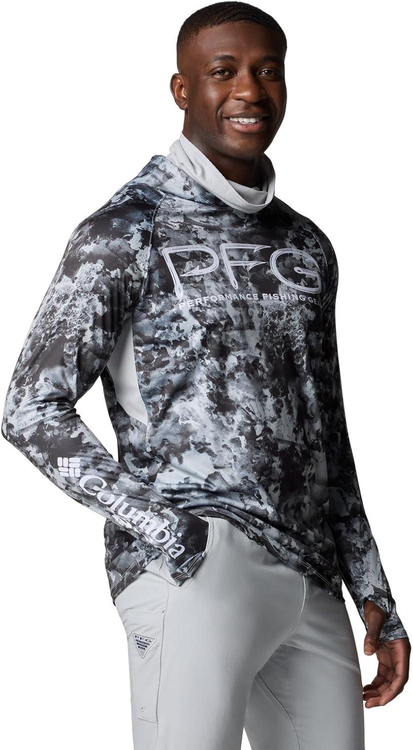 imageColumbia Mens Super Terminal Tackle Vent HoodieCool Grey Seamoss