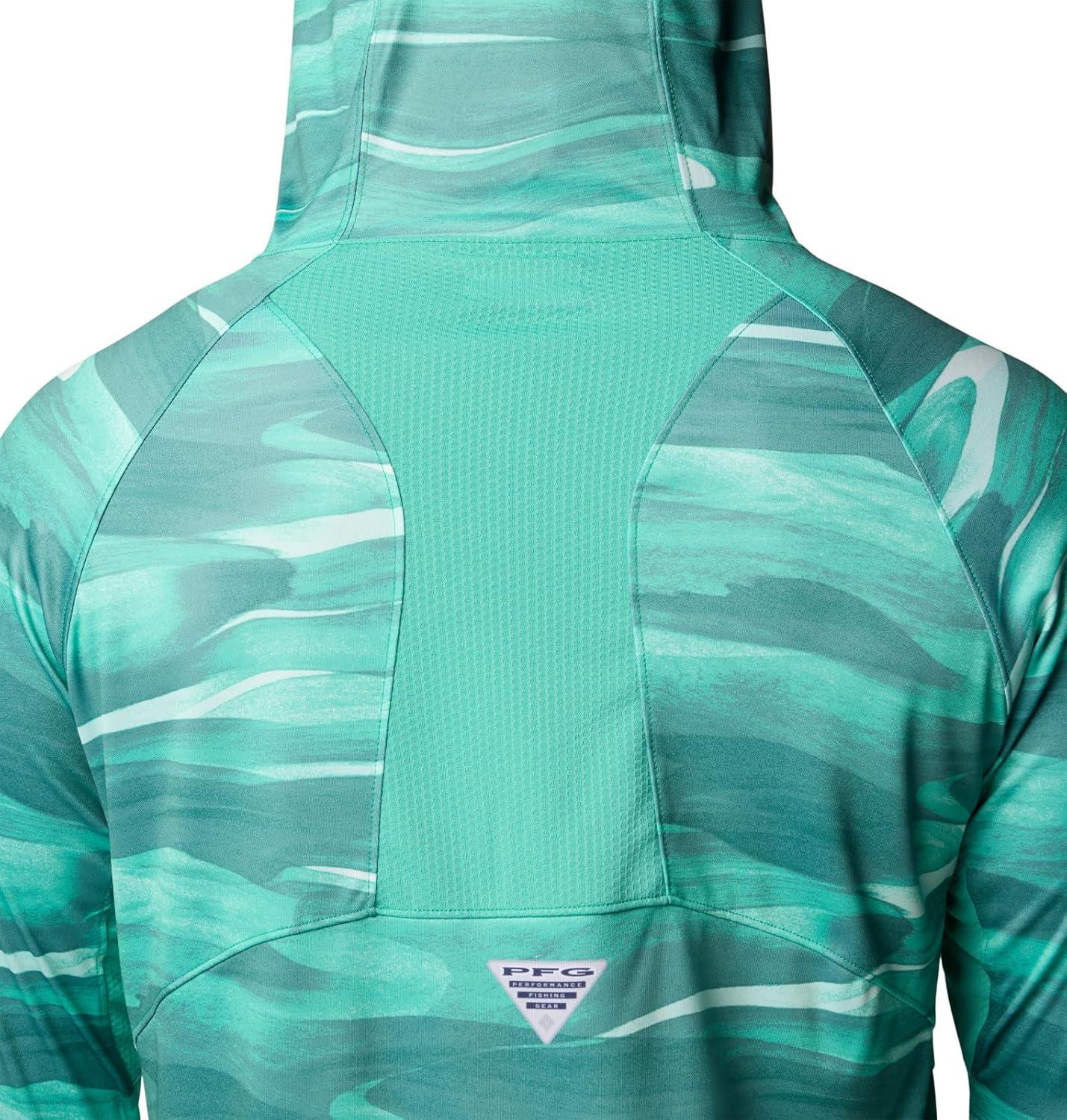 imageColumbia Mens Super Terminal Tackle Vent HoodieGlaze Green Obsidian
