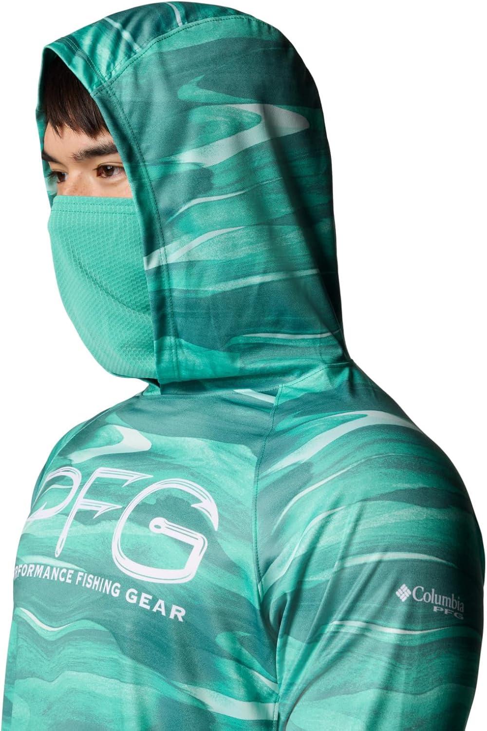 imageColumbia Mens Super Terminal Tackle Vent HoodieGlaze Green Obsidian