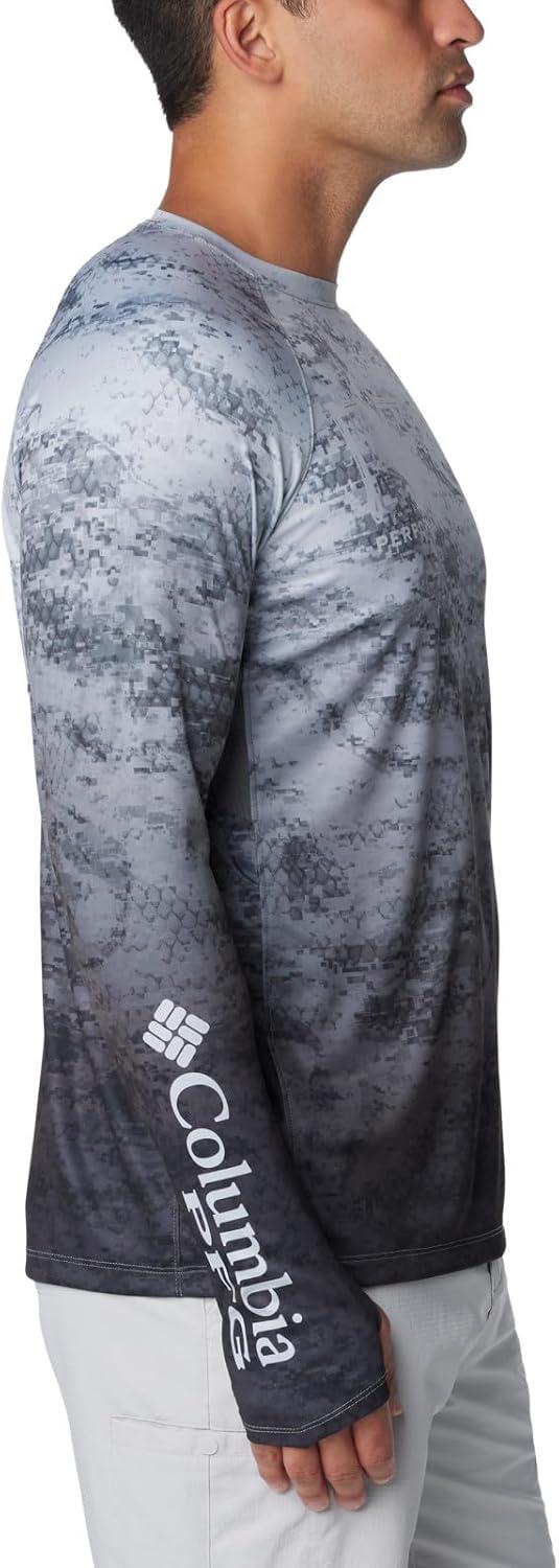 imageColumbia Mens Super Terminal Tackle Vent Long SleeveBlack Pfg Camo Gradient