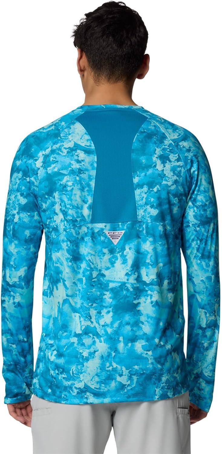 imageColumbia Mens Super Terminal Tackle Vent Long SleeveBlue Echo Seamoss