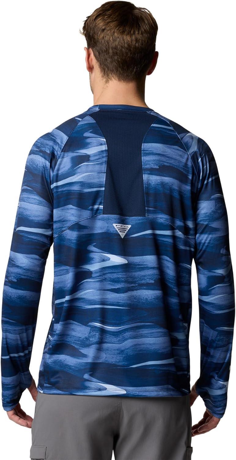 imageColumbia Mens Super Terminal Tackle Vent Long SleeveCollegiate Navy Obsidian