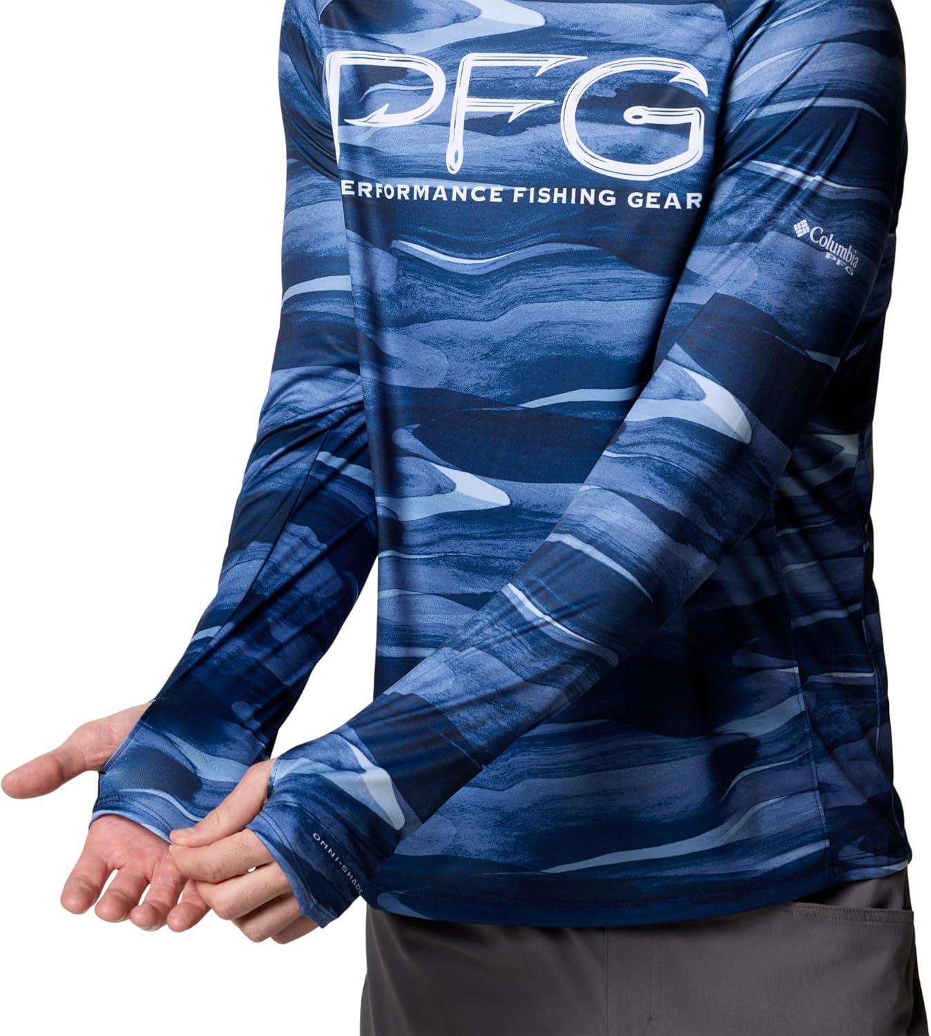 imageColumbia Mens Super Terminal Tackle Vent Long SleeveCollegiate Navy Obsidian