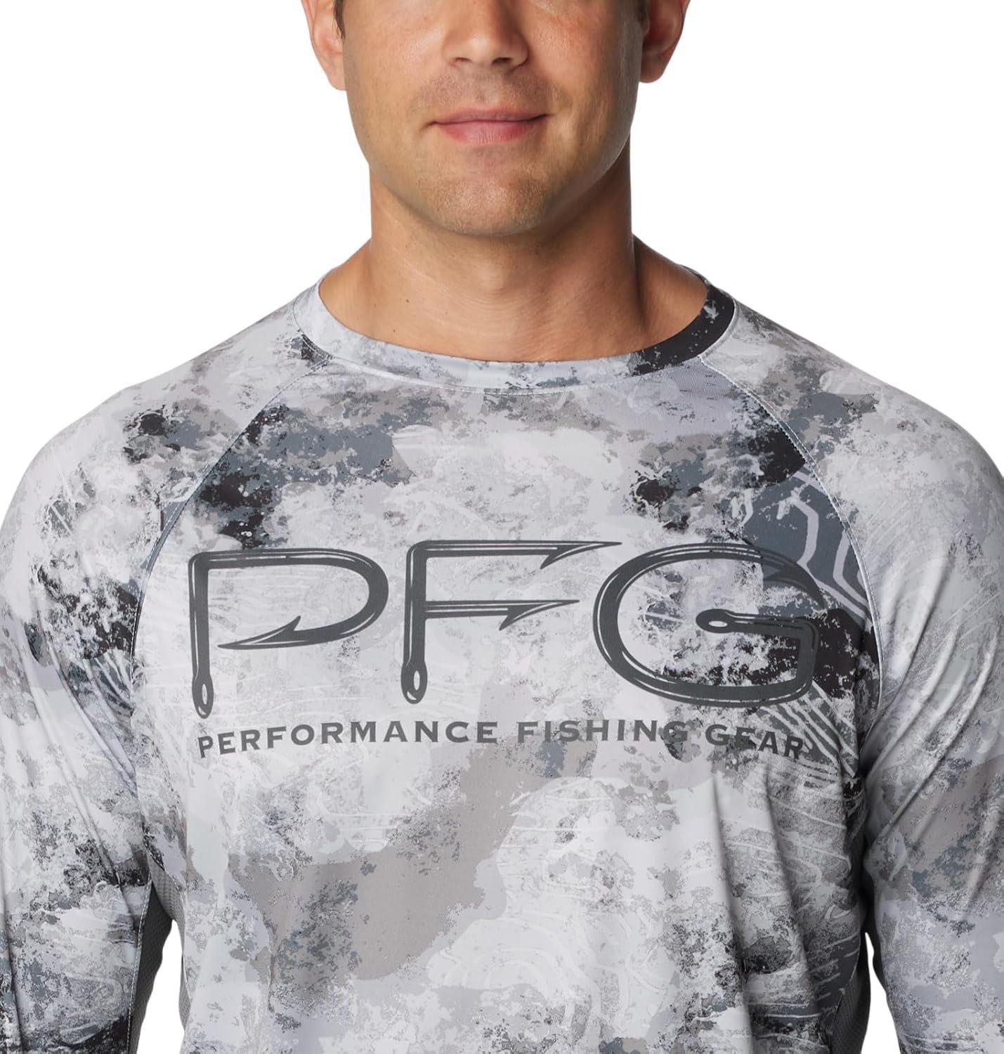 imageColumbia Mens Super Terminal Tackle Vent Long SleeveCool Grey Deepwaters Camo