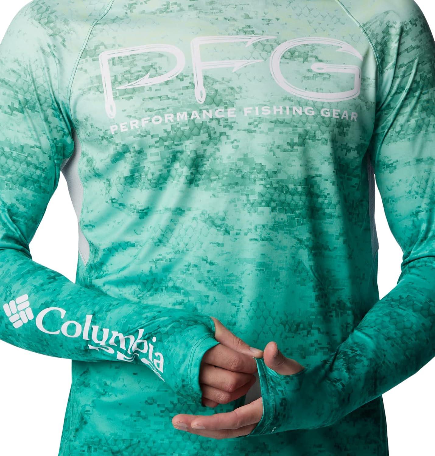 imageColumbia Mens Super Terminal Tackle Vent Long SleeveKey West Pfg Camo Gradient