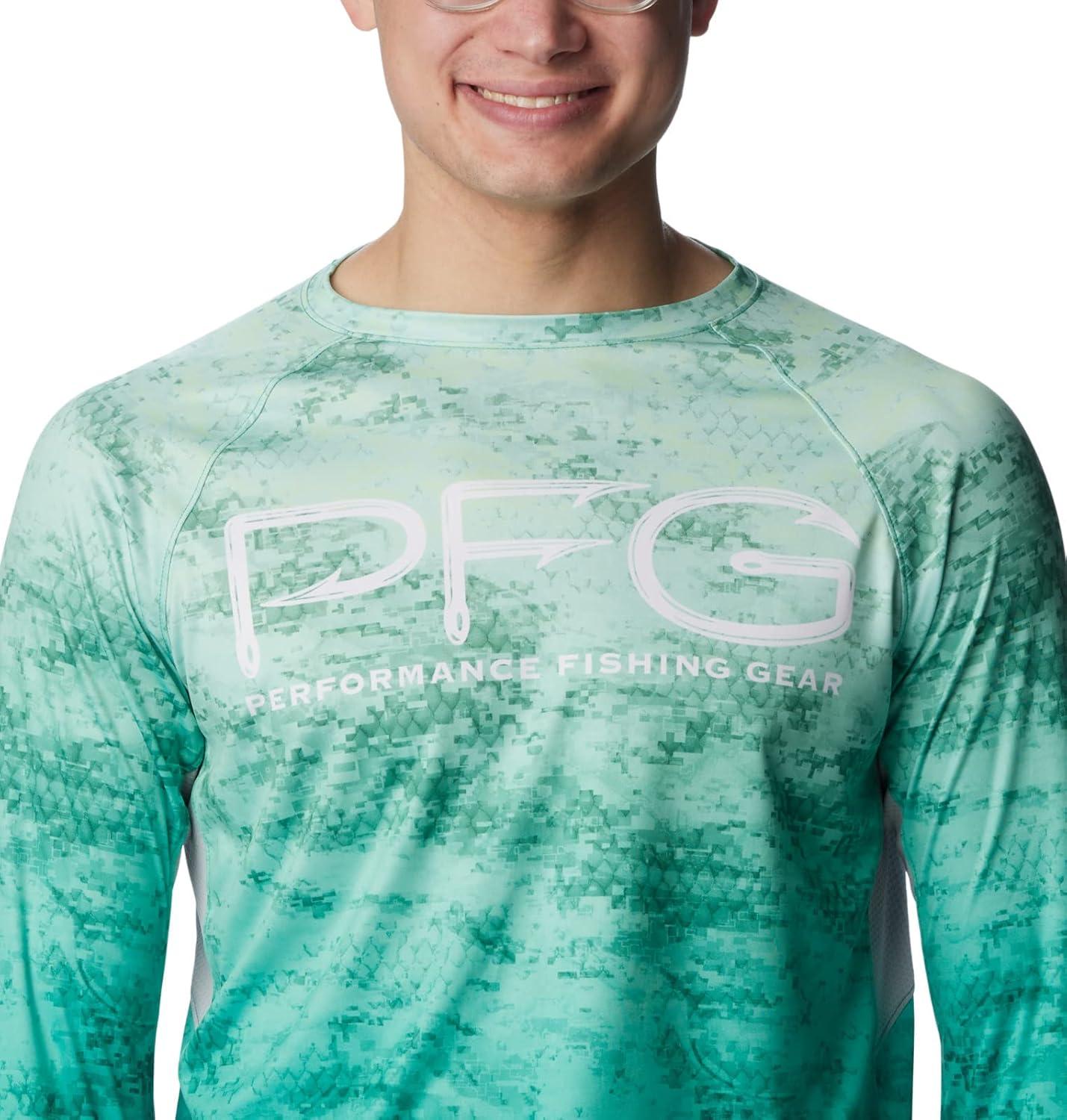 imageColumbia Mens Super Terminal Tackle Vent Long SleeveKey West Pfg Camo Gradient