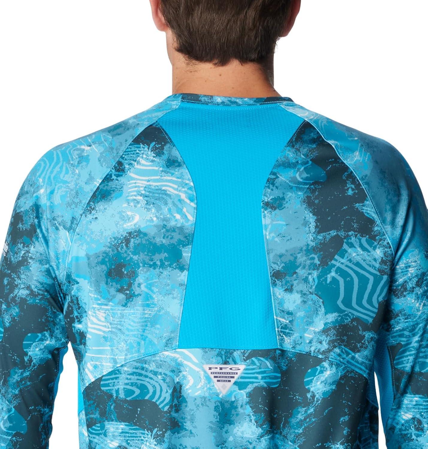 imageColumbia Mens Super Terminal Tackle Vent Long SleeveOcean Blue Deepwaters Camo