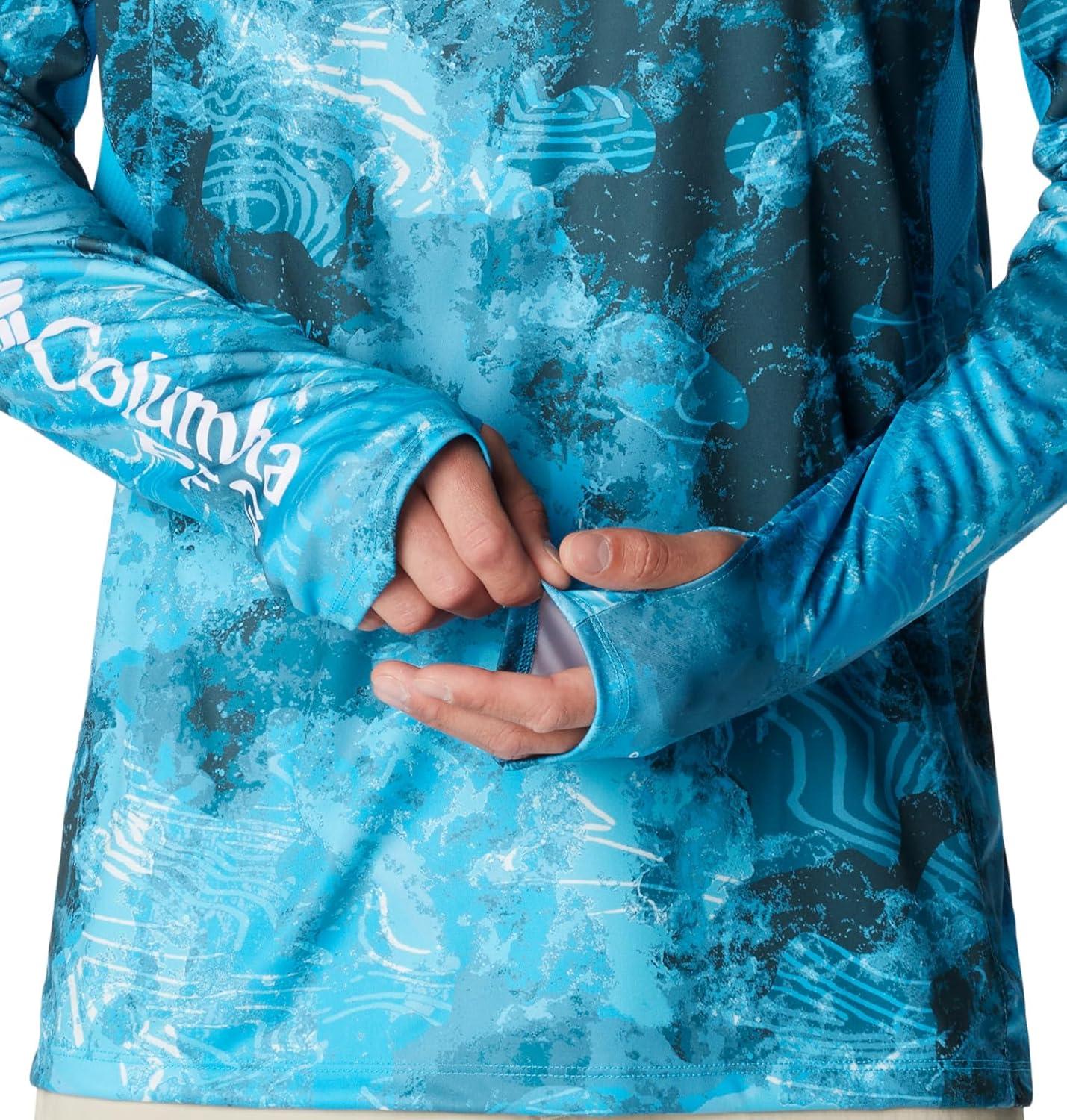 imageColumbia Mens Super Terminal Tackle Vent Long SleeveOcean Blue Deepwaters Camo