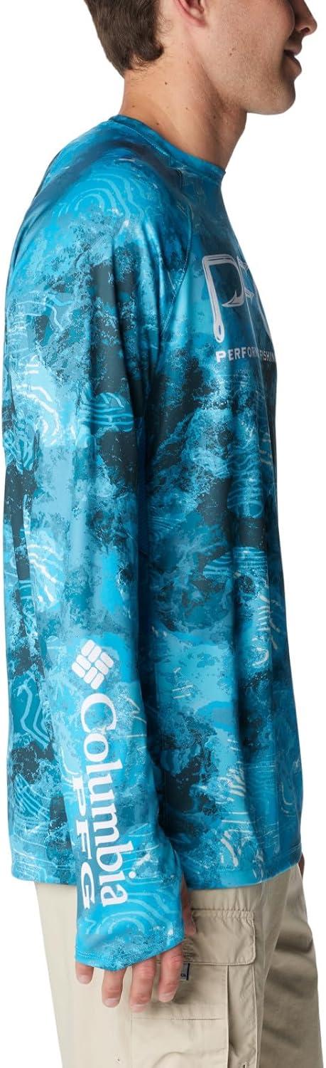 imageColumbia Mens Super Terminal Tackle Vent Long SleeveOcean Blue Deepwaters Camo
