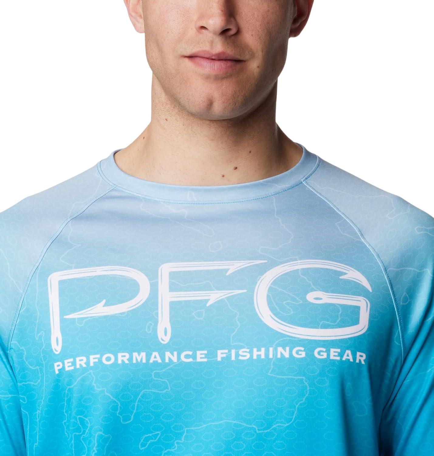 imageColumbia Mens Super Terminal Tackle Vent Long SleeveOcean Blue Terminal Techcamo