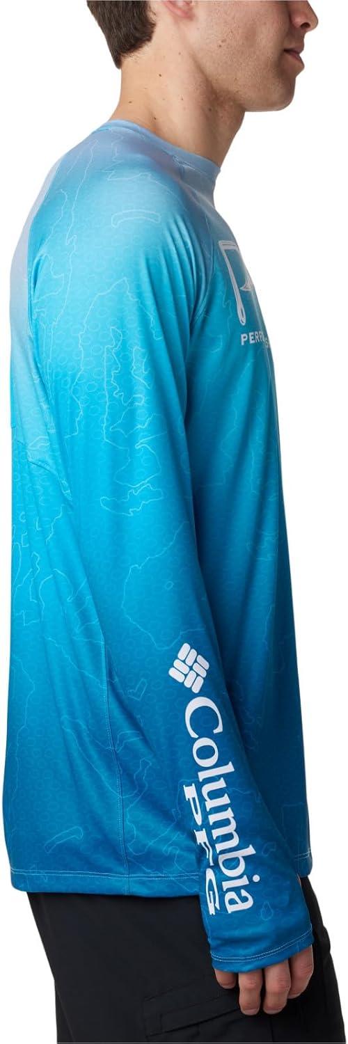 imageColumbia Mens Super Terminal Tackle Vent Long SleeveOcean Blue Terminal Techcamo